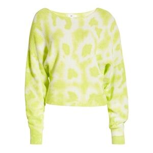BP NORDSTROM Lime Green Tie-Dye Sweater Size Small New With Tags